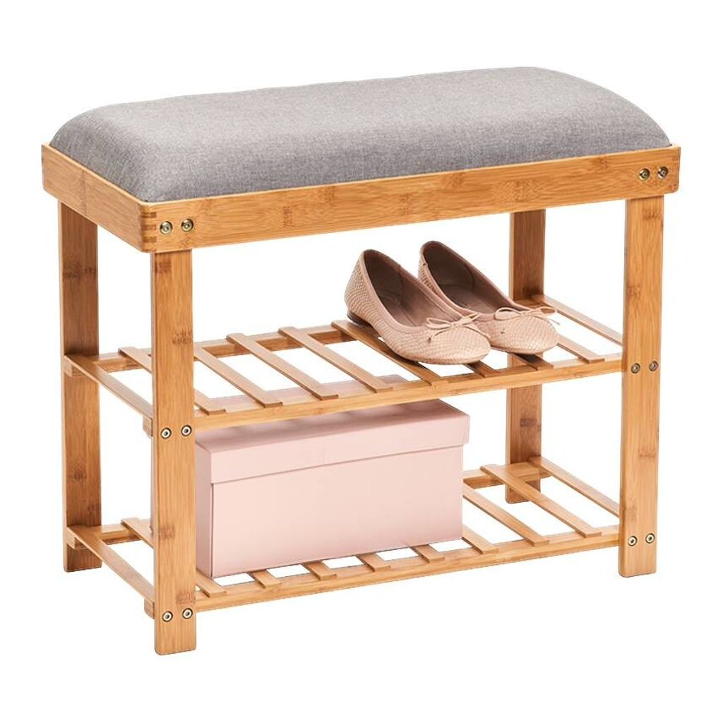 Zeller Schuhregal
natur Bambus B/H/T: ca. 60x50x29 cm