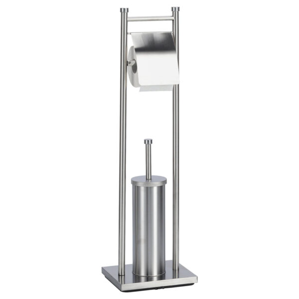Zeller WC-Garnitur silber Edelstahl Zeller WC-Garnitur silber Edelstahl