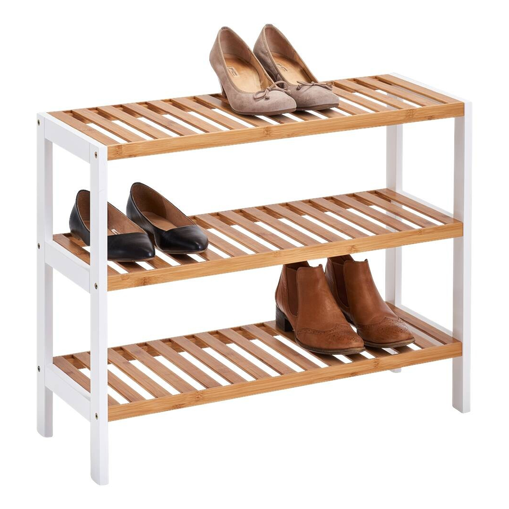 Zeller Schuhregal
weiß Bambus B/H/T: ca. 70x54x26 cm