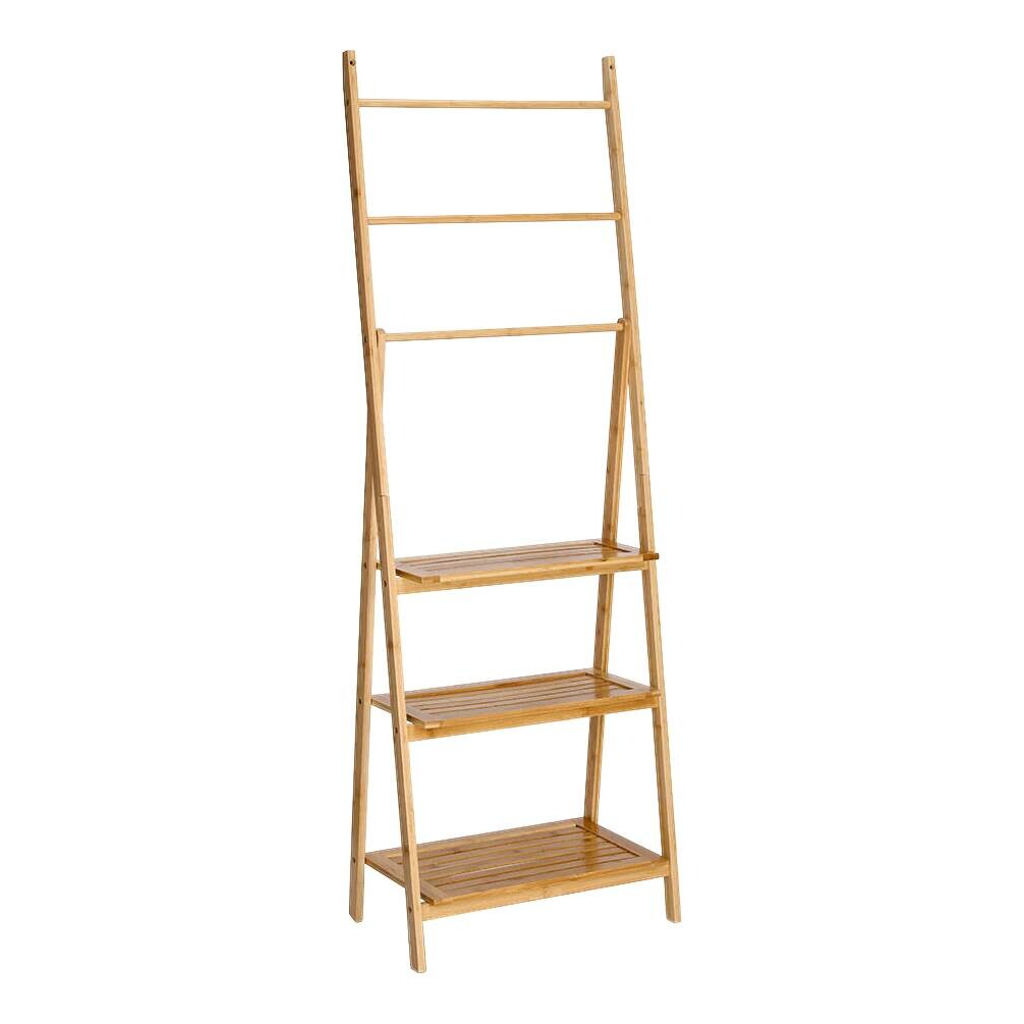 Zeller Leiter-Regal natur Bambus B/H/L: ca. 305x1535x53 cm
