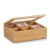 Zeller Teebeutelbox natur Bambus B/H/L: ca. 16x7,5x22 cm Zeller Teebeutelbox natur Bambus B/H/L: ca. 16x7,5x22 cm