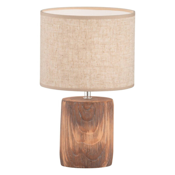Fischer & Honsel Tischleuchte 50586
braun sand Leinen Keramik H/D: ca. 35x20 cm E14 1 Brennstellen
