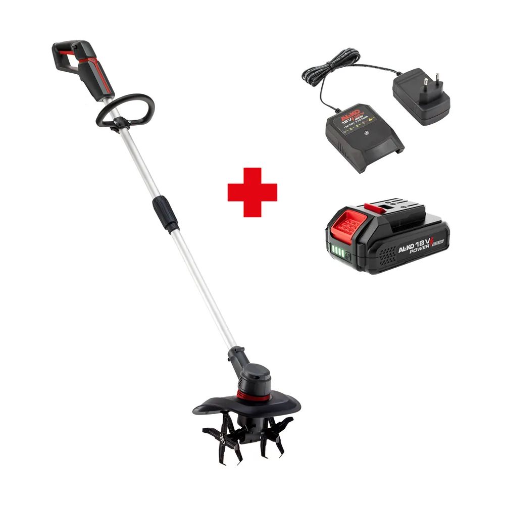 AL – KO Akku Bodenhacke TLD 1820 Set (inkl. Akku 2, 5 Ah und Ladegerät C40.6 Li)
