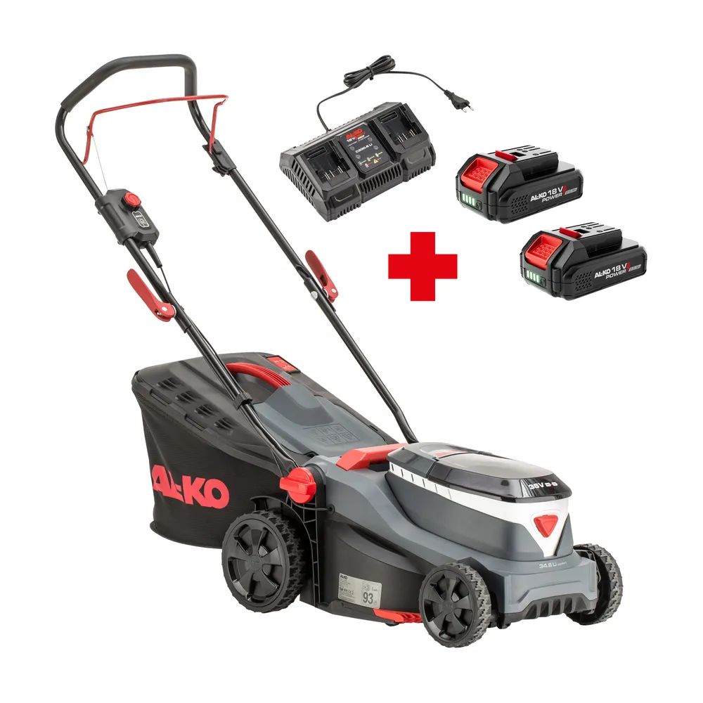 AL – KO 34.6 Li Comfort Set (inkl. 2 Akkus 2, 5Ah und Doppelladegerät C300.6 Li)