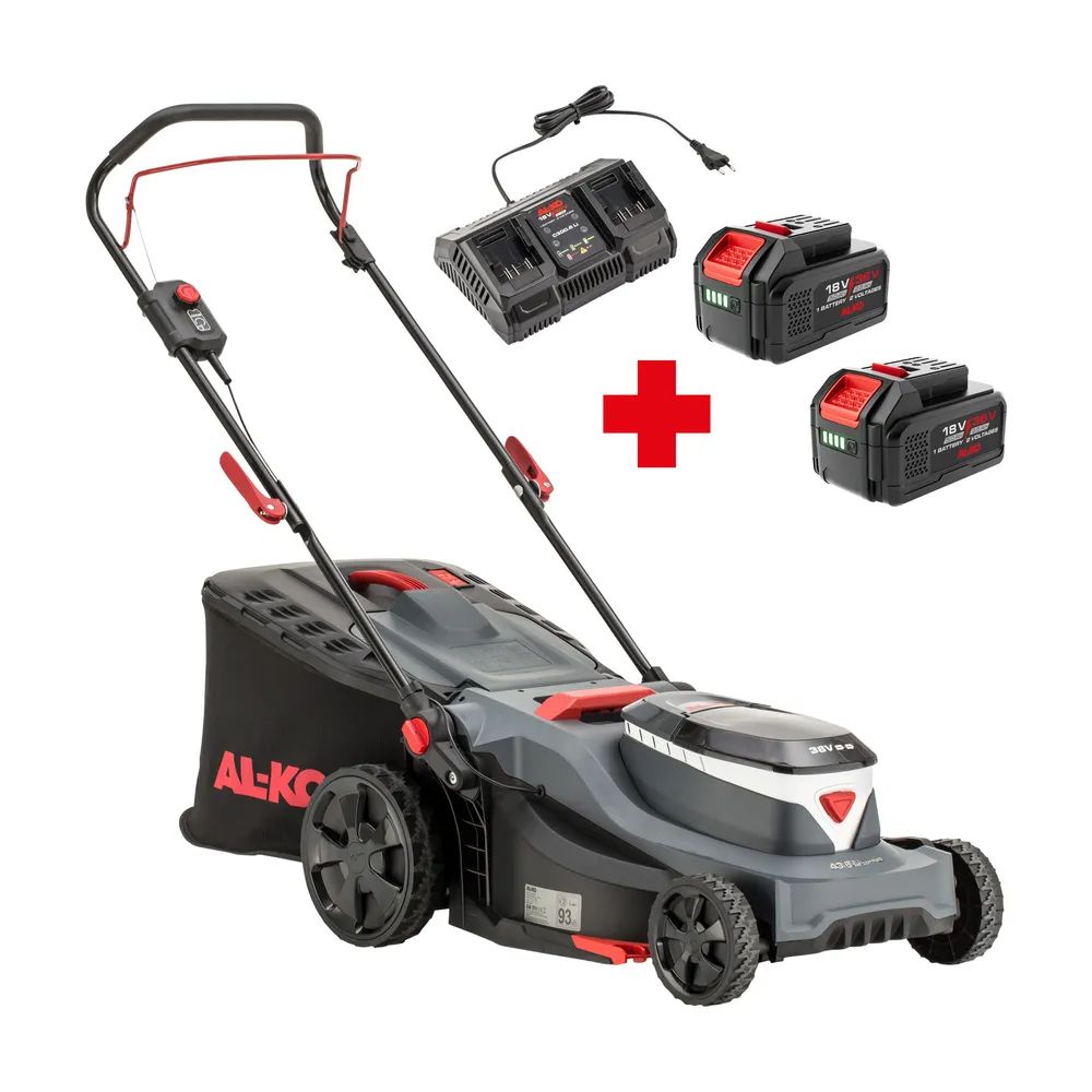 AL – KO 43.6 Li Comfort Set (inkl. 2 Akkus 5, 0Ah/2, 5Ah und Doppelladegerät C300.6 Li)