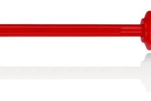 KNIPEX Schraubendreher für Schlitzschrauben isolierender Mehrkomponenten – Griff, VDE – geprüft brüniert 287 mm