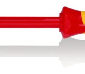 KNIPEX Schraubendreher für Kreuzschlitzschrauben Pozidriv® isolierender Mehrkomponenten – Griff, VDE – geprüft brüniert 270 mm