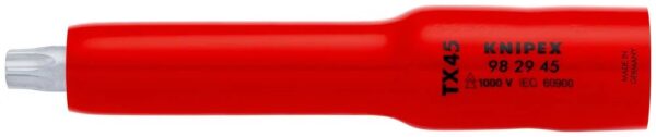 4003773084648-1 KNIPEX Steckschlüsseleinsatz 3/8" für TX45 117 mm