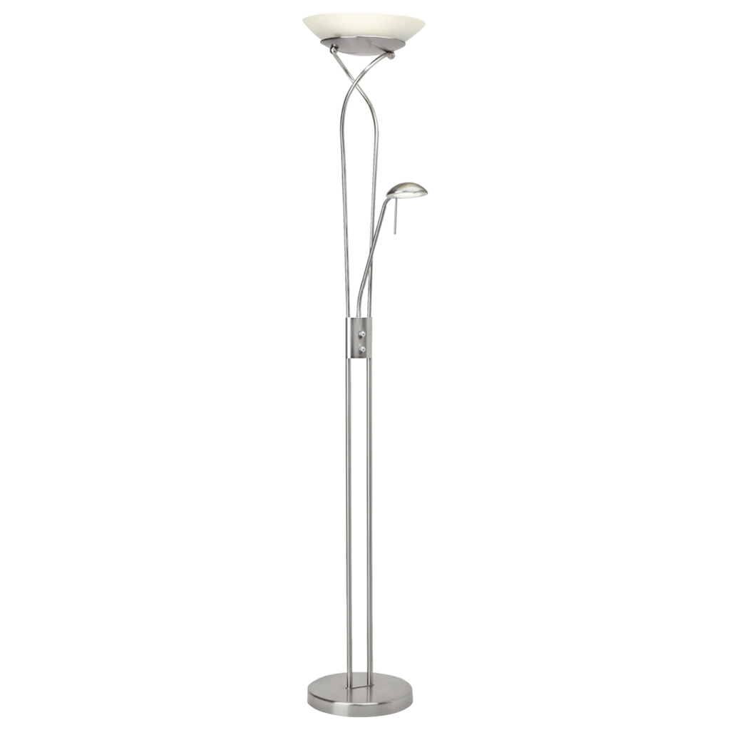 Brilliant Stehlampe Ollie
silber weiß Metall Glas H: ca. 180 cm