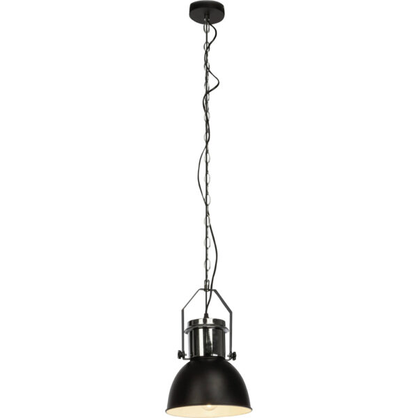 4004353256547 Brilliant Pendelleuchte Salord 93590/76
schwarz Chrom Metall H/D: ca. 116x23 cm E27 1 Brennstellen