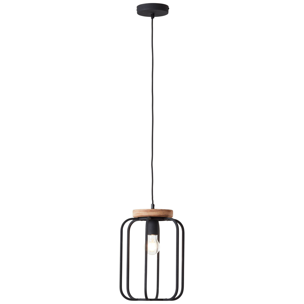Brilliant Pendelleuchte Tosh 99501/66
natur schwarz Holz Metall B/H/T: ca. 25x130x25 cm E27 1 Brennstellen