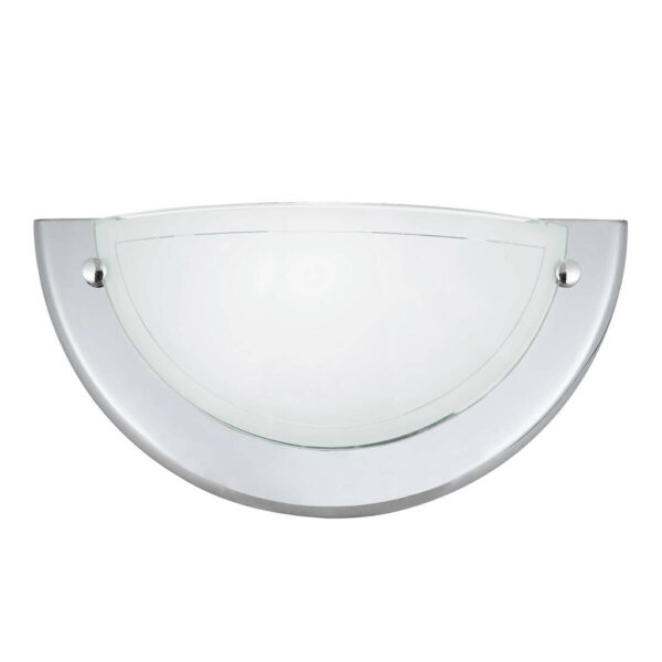 Brilliant Wandleuchte Miramar 90196/15
Chrom weiß Metall Glas B/H/T: ca. 28,5x14x7,8 cm E14 1 Brennstellen