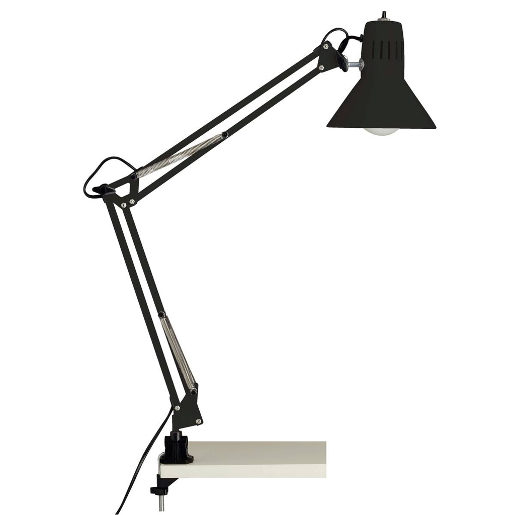 Brilliant Klemmleuchte Hobby 10802/06
schwarz Metall B/H/T: ca. 17x70x65 cm E27 1 Brennstellen