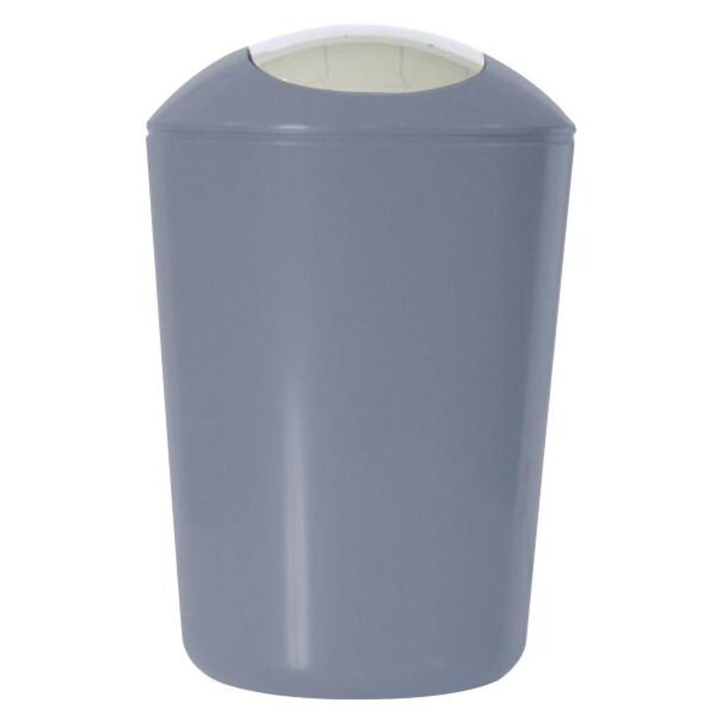 Axentia Schwingdeckeleimer grau Kunststoff H/D: ca. 30x20 cm ca. 5 l