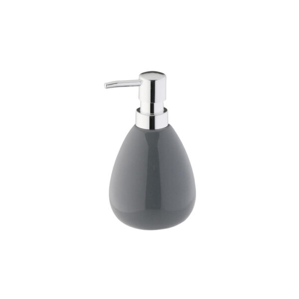 Axentia Seifenspender Pisa anthrazit silber Keramik B/H/L/D: ca. 9x16,5x9x9 cm Axentia Seifenspender Pisa anthrazit silber Keramik B/H/L/D: ca. 9x16,5x9x9 cm