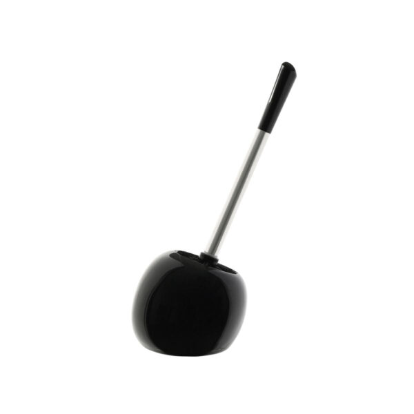 Axentia WC-Garnitur Pisa schwarz silber Keramik Axentia WC-Garnitur Pisa schwarz silber Keramik