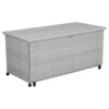 Greemotion Auflagenbox zum Ausziehen grau Stahl B/H/L: ca. 142x68x72 cm
