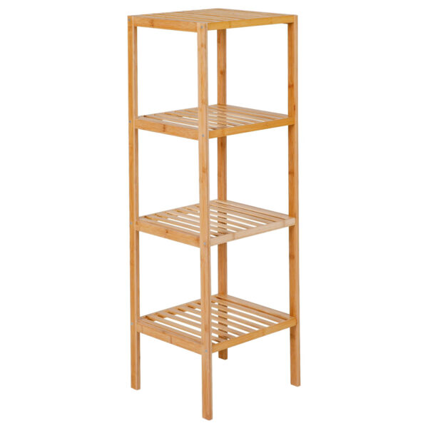 Axentia Bambusregal natur Holz B/H/T: ca. 36x114x36 cm
