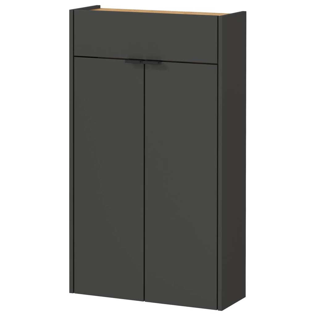Mehrzweckschrank 1397-549
Graphit Optik Eiche Navarra Nachbildung B/H/T: ca. 56x97x22 cm
