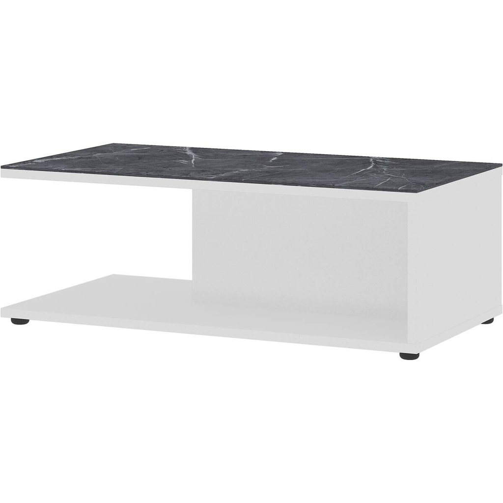 POCO Couchtisch California weiß Marmoroptik Nachbildung B/H/T: ca. 109x39x59 cm
