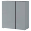 POCO Kommode Mesa Graphit Nachbildung Silbergrau Hochglanz B/H/T: ca. 94x103x43 cm
