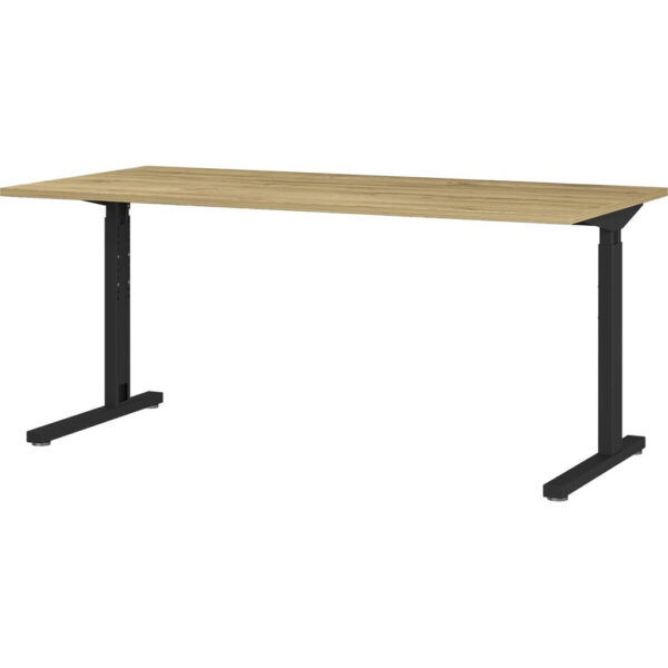 Germania Schreibtisch 4252-582 Eiche Grand-Son Nachbildung schwarz B/H/T: ca. 160x80x80 cm