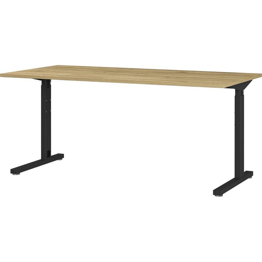 Germania Schreibtisch 4252-582 Eiche Grand-Son Nachbildung schwarz B/H/T: ca. 160x80x80 cm