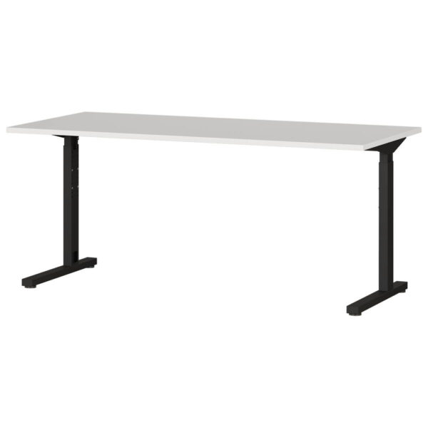 Germania Schreibtisch 4252-581 Lichtgrau schwarz B/H/T: ca. 160x80x80 cm
