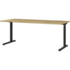 Germania Schreibtisch 4253-582 Eiche Grand-Son Nachbildung schwarz B/H/T: ca. 180x80x80 cm