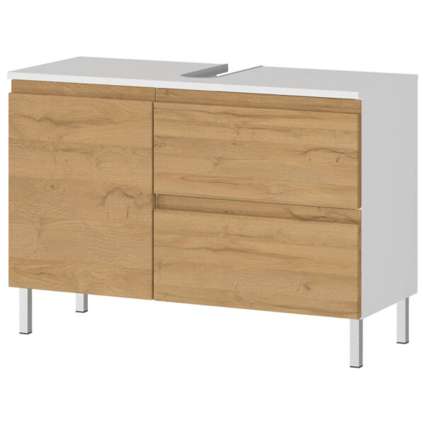 4005949433106 Waschbeckenunterschrank 4331-559
weiß Eiche Grand-Son Nachbildung B/H/T: ca. 80x56x34 cm