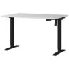 Germania Schreibtisch 8022-581 Lichtgrau schwarz B/H/T: ca. 120x118x80 cm