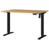 Germania Schreibtisch 8022-582 Eiche Grand-Son Nachbildung schwarz B/H/T: ca. 120x118x80 cm