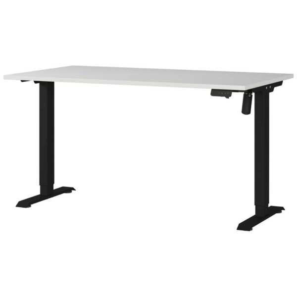 Germania Schreibtisch 8023-581 Lichtgrau schwarz B/H/T: ca. 140x118x80 cm Germania Schreibtisch 8023-581 Lichtgrau schwarz B/H/T: ca. 140x118x80 cm
