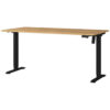 Germania Schreibtisch 8024-582 Eiche Grand-Son Nachbildung schwarz B/H/T: ca. 160x118x80 cm