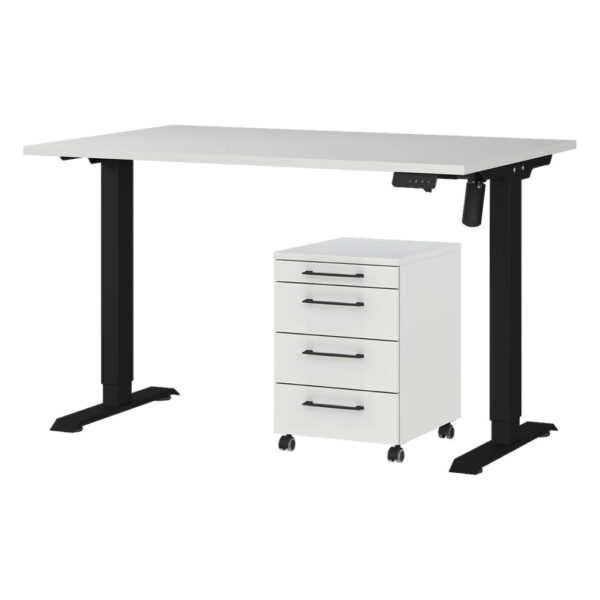 Germania Büro-Sets 9748-581 Lichtgrau schwarz B/H/T: ca. 177x119x80 cm Germania Büro-Sets 9748-581 Lichtgrau schwarz B/H/T: ca. 177x119x80 cm