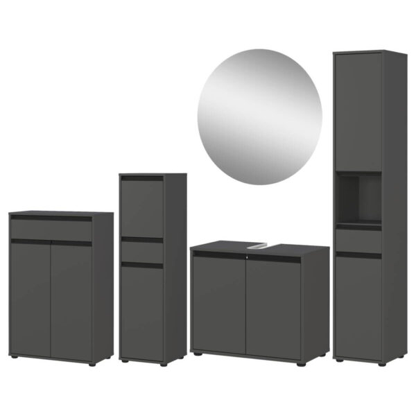 4005949993334 Badezimmer-Set 9933-547
Graphit B/H/T: ca. 249x190x34 cm
