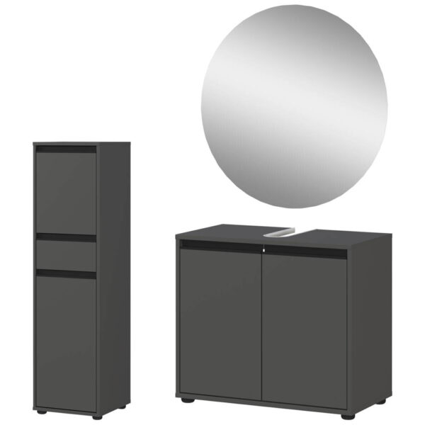 Badezimmer-Set 9943-547
Graphit B/H/T: ca. 108x200x34 cm