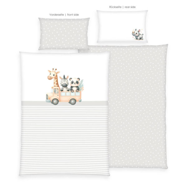 babybest Baumwoll Bettwäsche Adventure Buddies weiß Baumwolle B/L: ca. 100x135 cm babybest Baumwoll Bettwäsche Adventure Buddies weiß Baumwolle B/L: ca. 100x135 cm