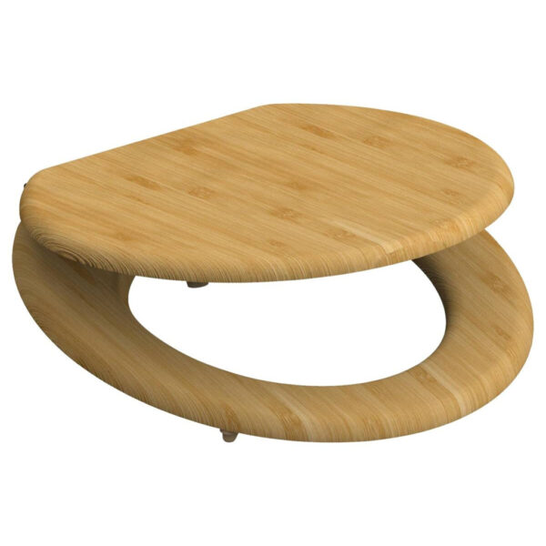 SCHÜTTE WC-Sitz NATURAL BAMBOO natur Bambus B/H/T: ca. 37,2x5,5x42,5 cm