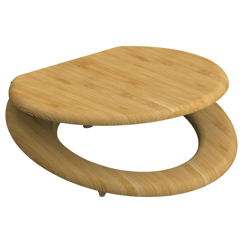 SCHÜTTE WC-Sitz NATURAL BAMBOO natur Bambus B/H/T: ca. 37,2x5,5x42,5 cm