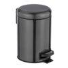 WENKO Kosmetikeimer schwarz Edelstahl ca. 3 l