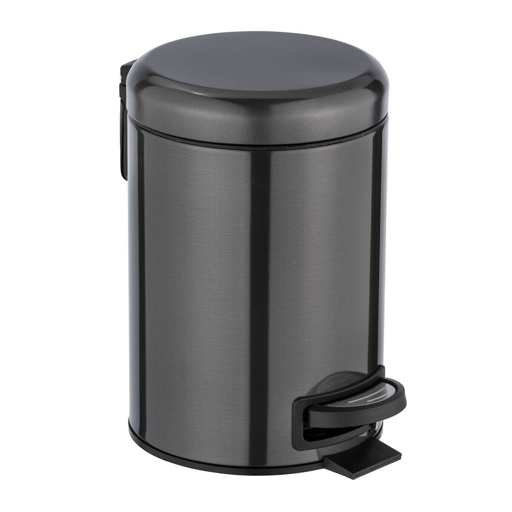 WENKO Kosmetikeimer schwarz Edelstahl ca. 3 l