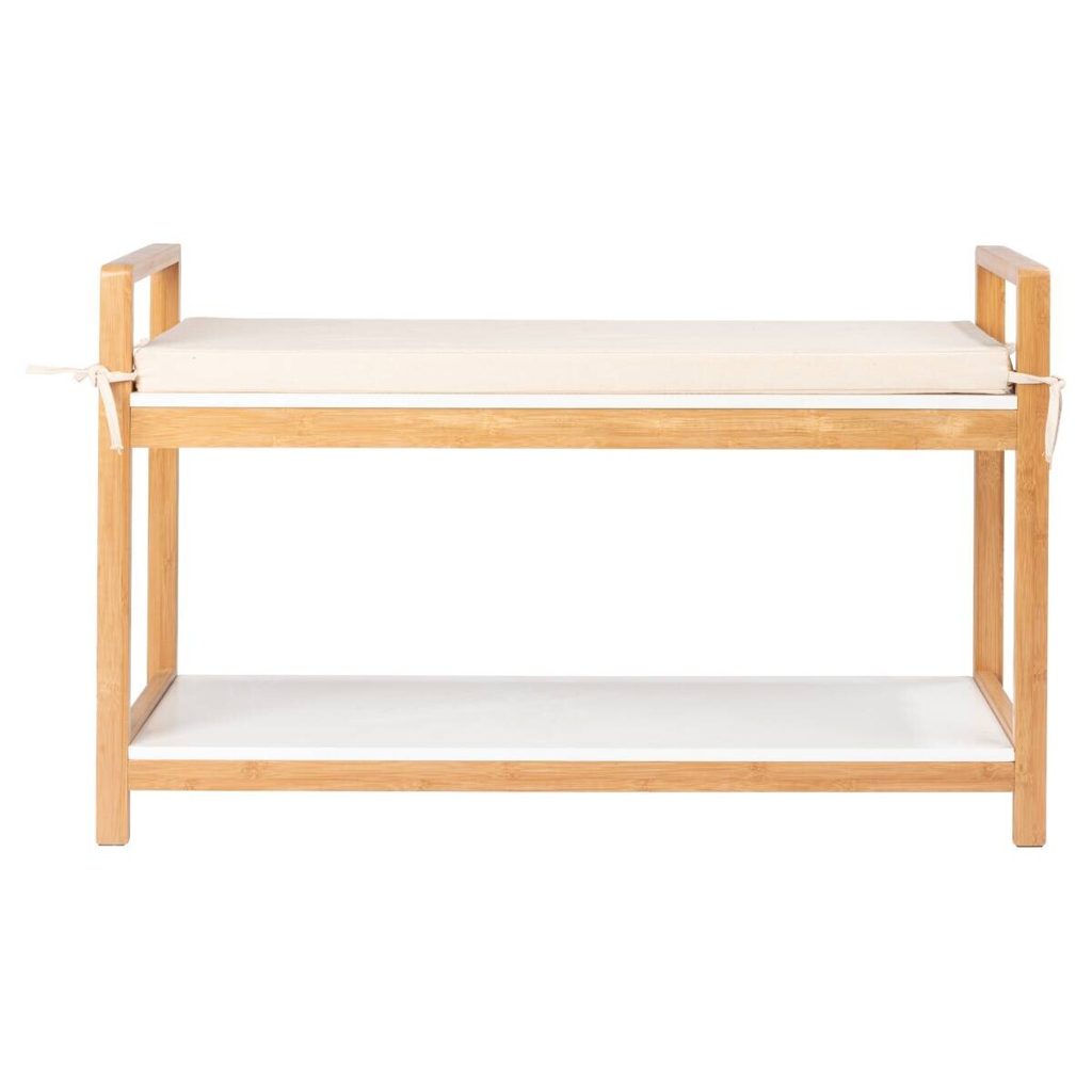 Schuhbank Finja
weiß Bambus B/H/T: ca. 90x55x34 cm