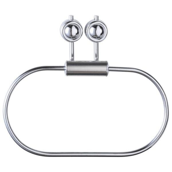 Axentia Handtuchring silber Eisen B/H/L: ca. 19x15x4,5 cm Axentia Handtuchring silber Eisen B/H/L: ca. 19x15x4,5 cm