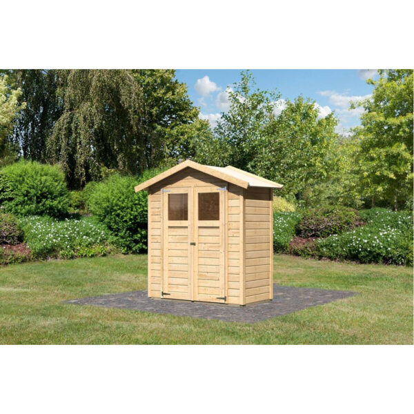 Karibu Gartenhaus Tito 0 natur B/H/T: ca. 181x222x93 cm