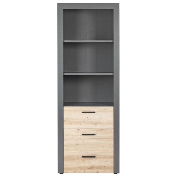 Inter Link Regal Cobeto Eiche Artisan Nachbildung B/H/T: ca. 68,6x190x41,6 cm