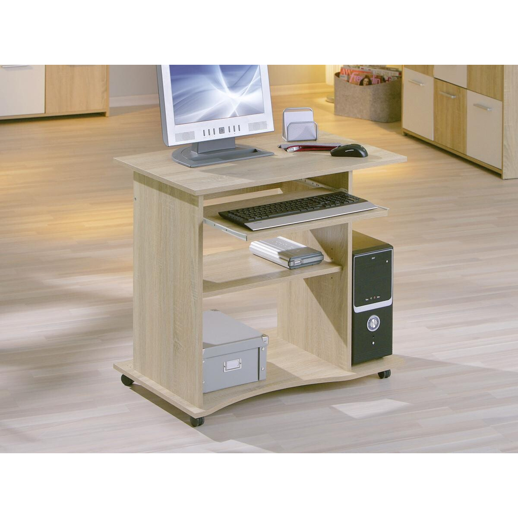 Inter Link Schreibtisch Durini Eiche Sonoma Nachbildung B/H/T/L: ca. 80x75x50x80 cm