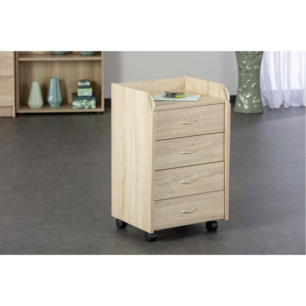 Rollcontainer Novi
Eiche Sonoma Nachbildung B/H/T: ca. 40x65x36 cm