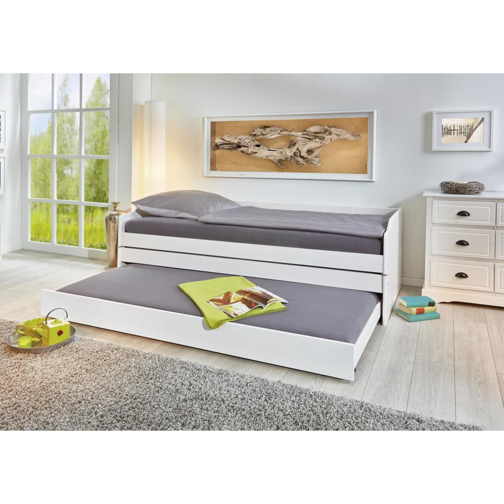 POCO Funktionsbett Lotar weiß Liegefläche B/L: ca. 90x200 cm