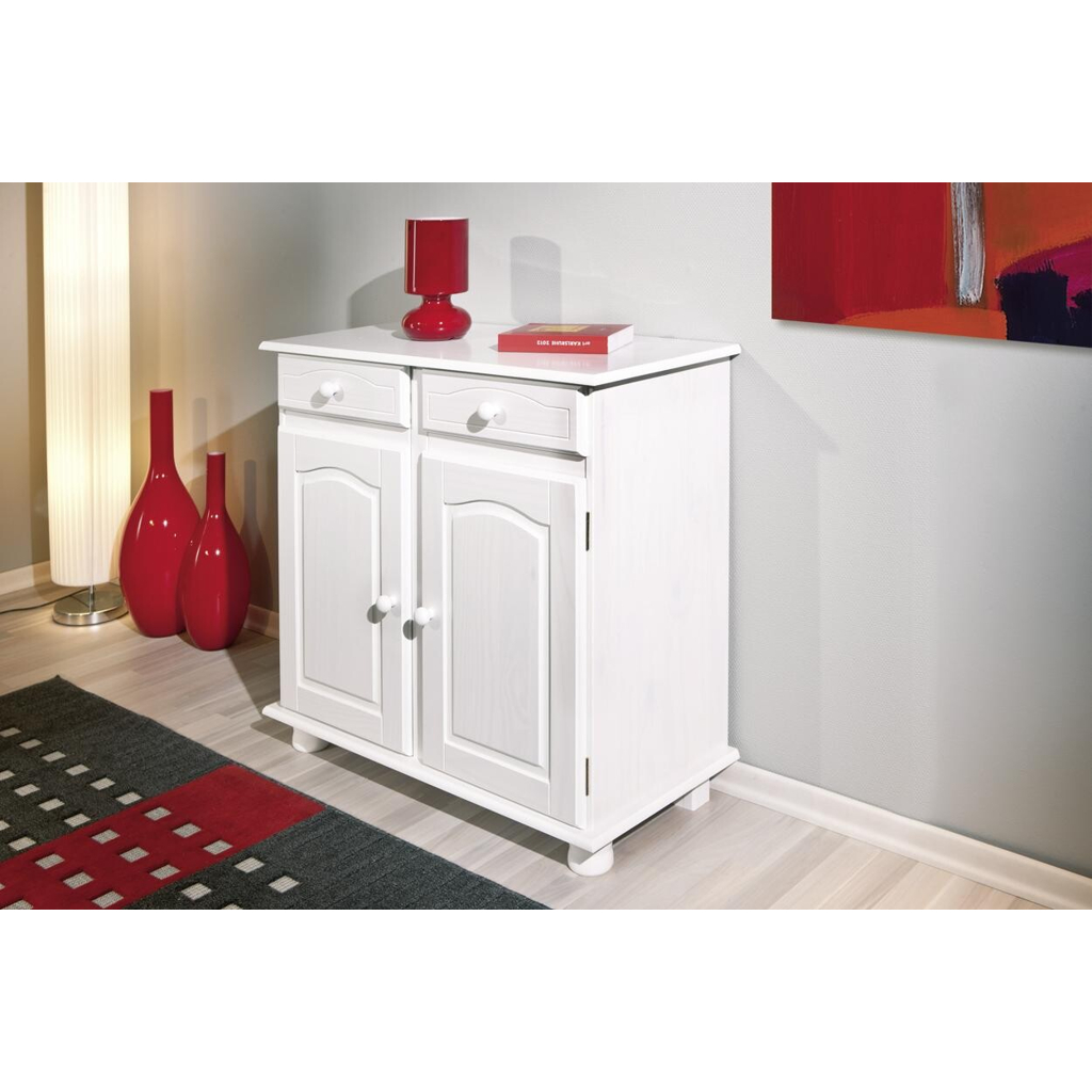 Inter Link Kommode Lovi weiß lackiert B/H/T: ca. 88x87x43 cm